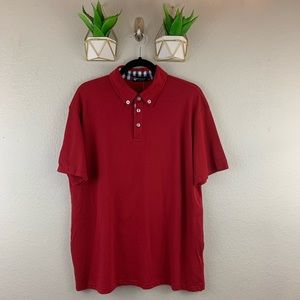 🌻NWT sttlzmc mens polo Golf Shirt Size XL Red